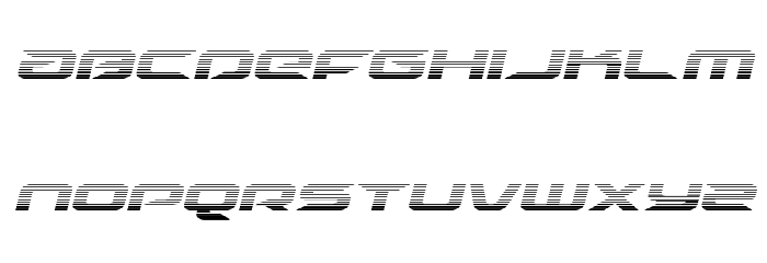 Drive Scanlines Italic Font LOWERCASE