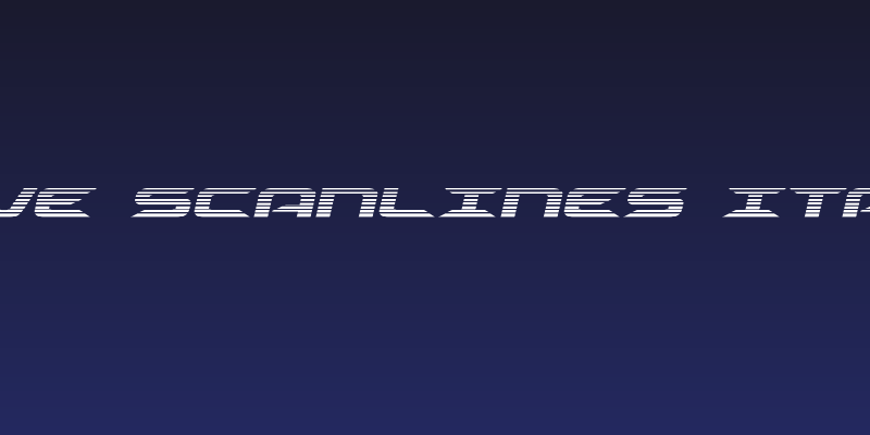 Drive Scanlines Italic Social Header
