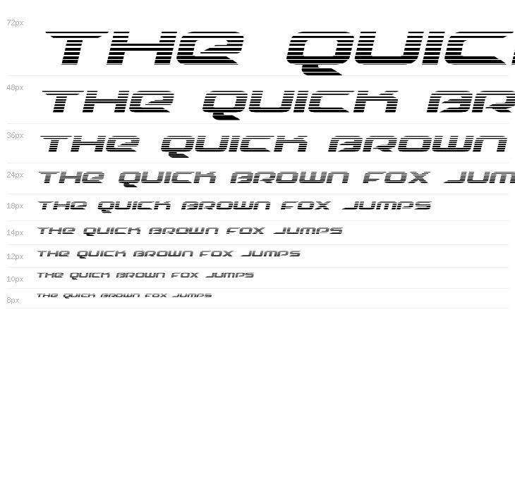 Drive Scanlines Italic Waterfall