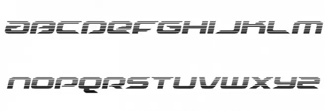 Drive Scanlines Italic Font Litere mici