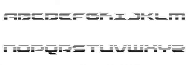 Drive Scanlines Schriftart Groß