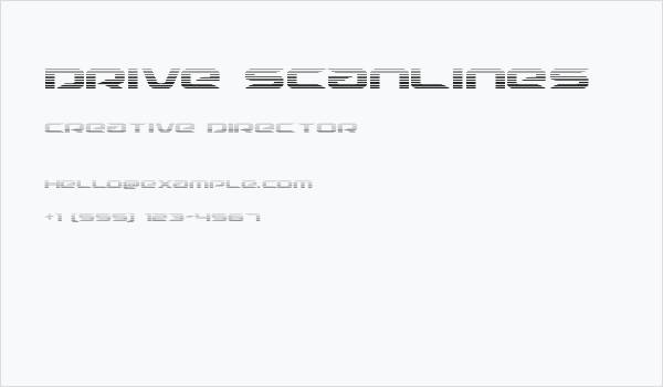 Drive Scanlines Business Card