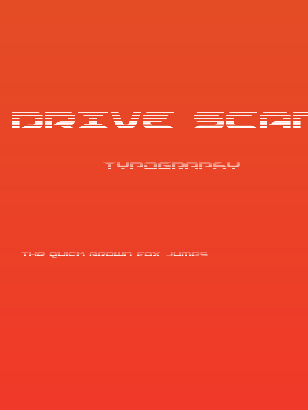 Drive Scanlines Poster