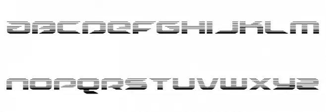 Drive Scanlines Font LOWERCASE