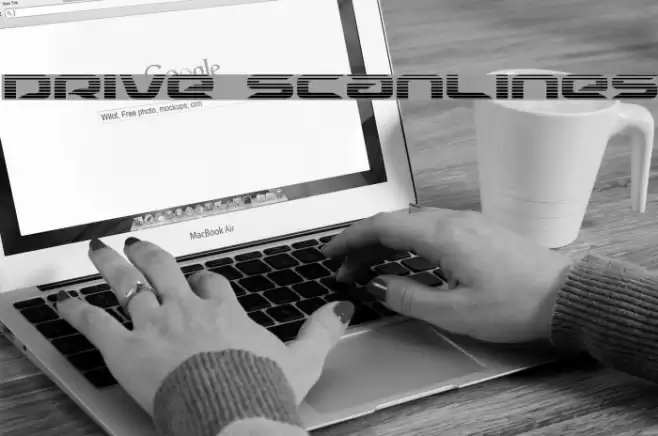 Drive Scanlines Font examples