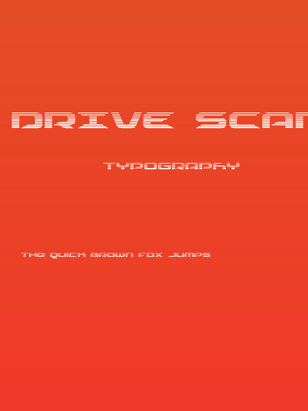 Drive Scanlines Poster