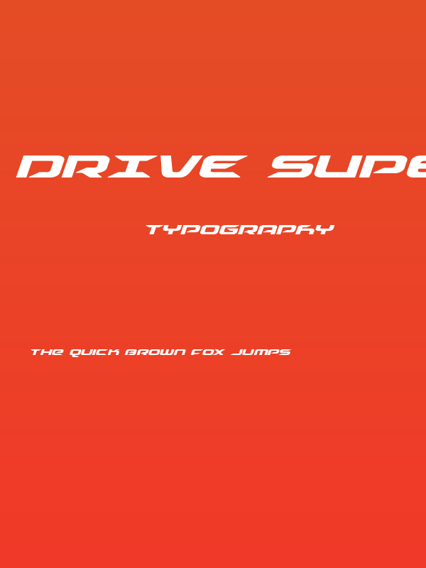 Drive Super-Italic Poster