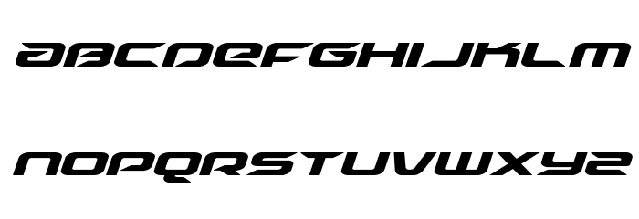 Drive Super-Italic Font LOWERCASE
