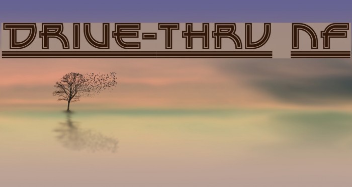Drive-Thru NF Font examples