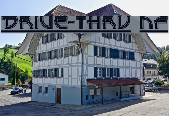 Drive-Thru NF Font examples