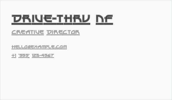 Drive-Thru NF Business Card