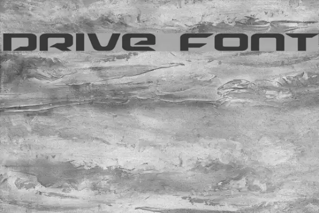 Drive Font examples