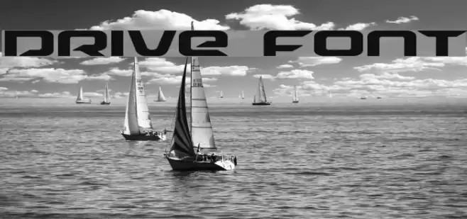 Drive Font examples