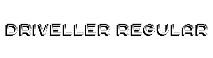 Driveller Regular  フリーフォントのダウンロード