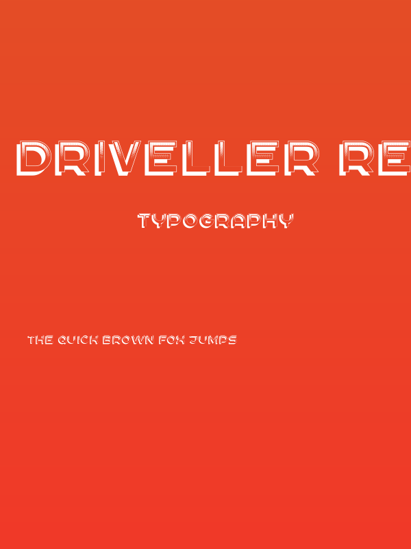 Driveller Regular Poster