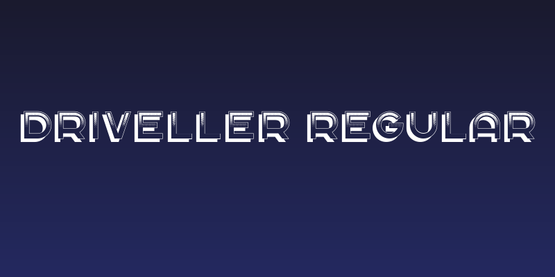 Driveller Regular Social Header