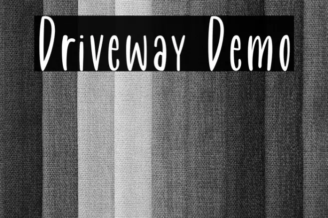 Driveway Demo Example 3