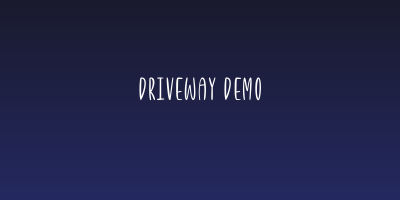 Driveway Demo Social Header