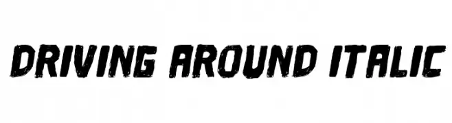 Driving Around Italic  Fuentes Gratis Descargar