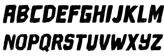 Driving Around Italic Font LOWERCASE