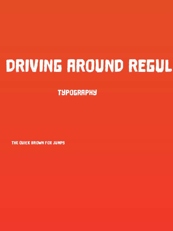 Driving Around Regular Poster