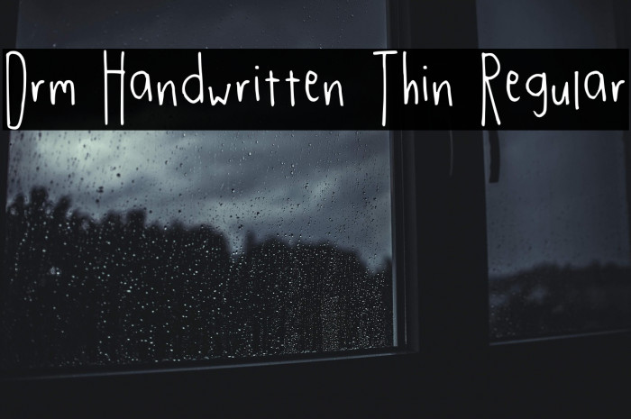Drm Handwritten Thin Regular Example 3