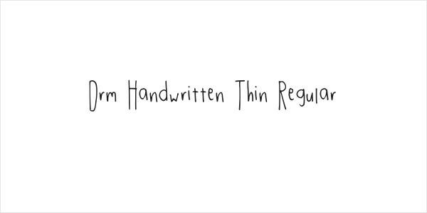 Drm Handwritten Thin Regular Logo