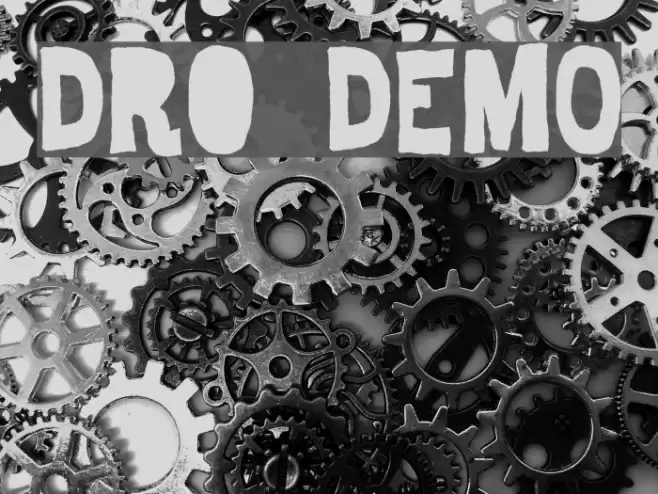 Dro DEMO Font examples