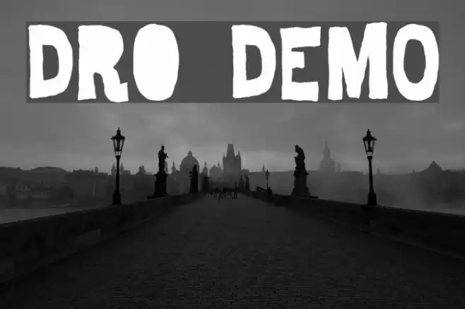 Dro DEMO Font examples