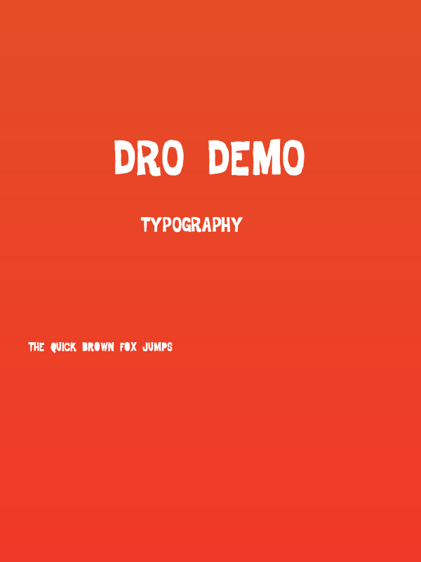 Dro DEMO Poster
