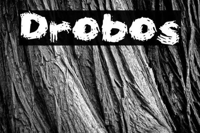 Drobos Font examples