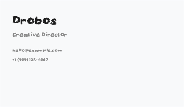 Drobos Business Card