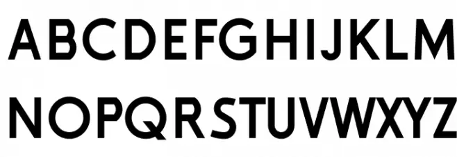 Drogowskaz フォント 大文字