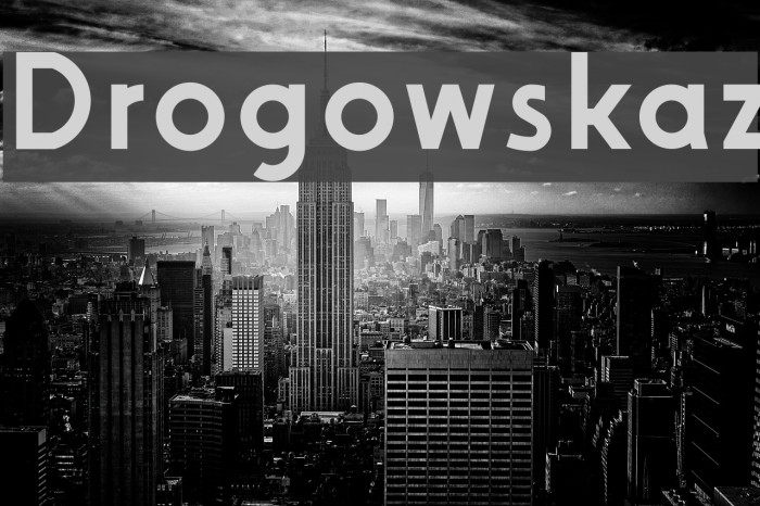 Drogowskaz Font examples