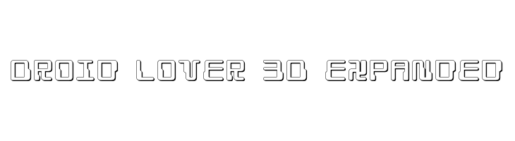 Droid Lover 3D Expanded Fuentes