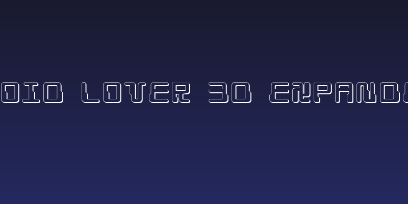 Droid Lover 3D Expanded Social Header