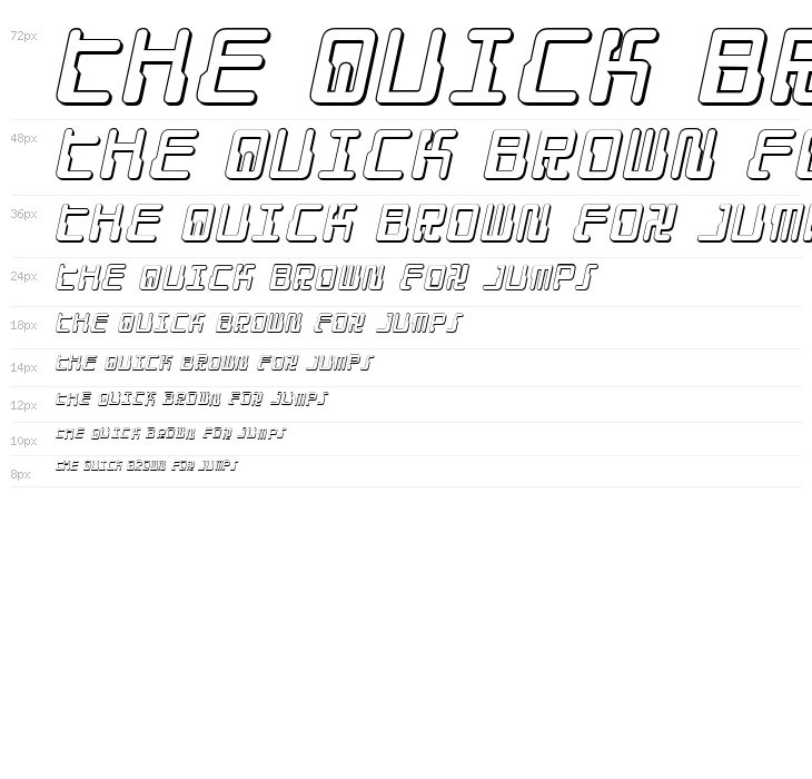 Droid Lover 3D Italic Waterfall