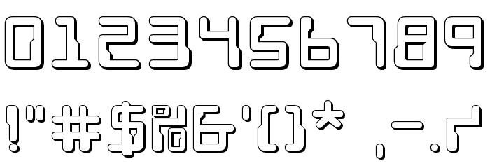 Droid Lover 3D Font OTHER CHARS