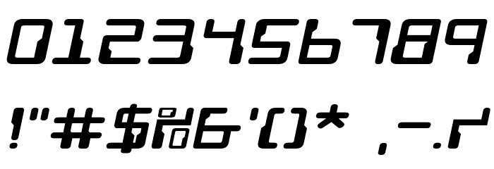 Droid Lover Expanded Italic Font OTHER CHARS
