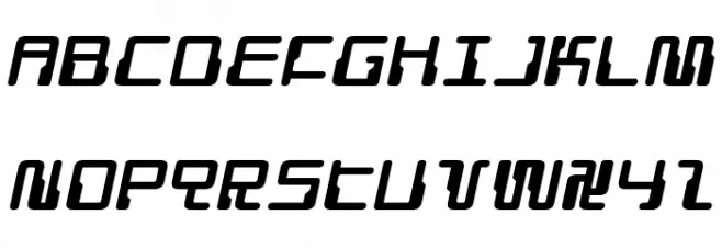 Droid Lover Expanded Italic Fonte MAIÚSCULAS