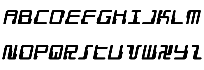 Droid Lover Expanded Italic Font LOWERCASE