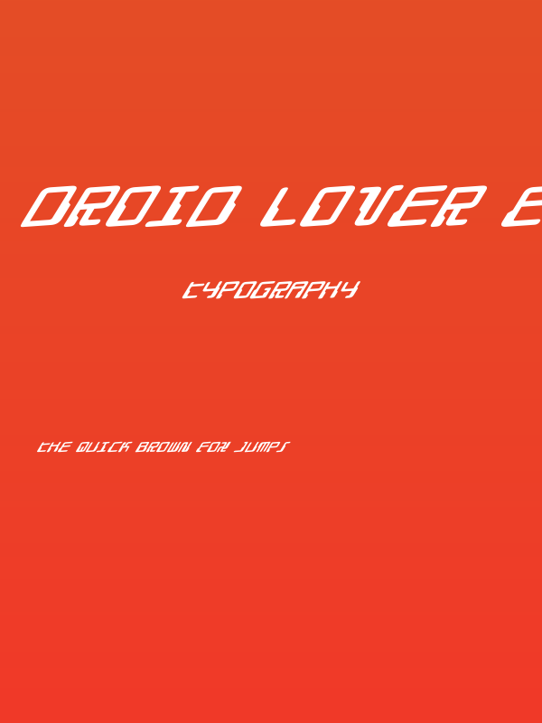 Droid Lover Expanded Rotalic Poster