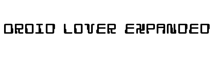 Droid Lover Expanded Font