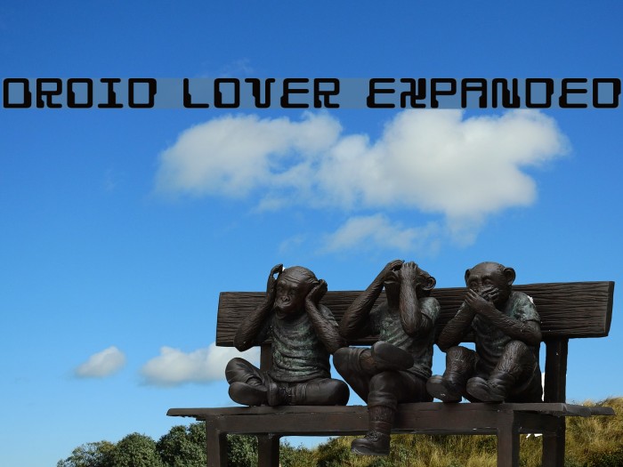 Droid Lover Expanded Font examples