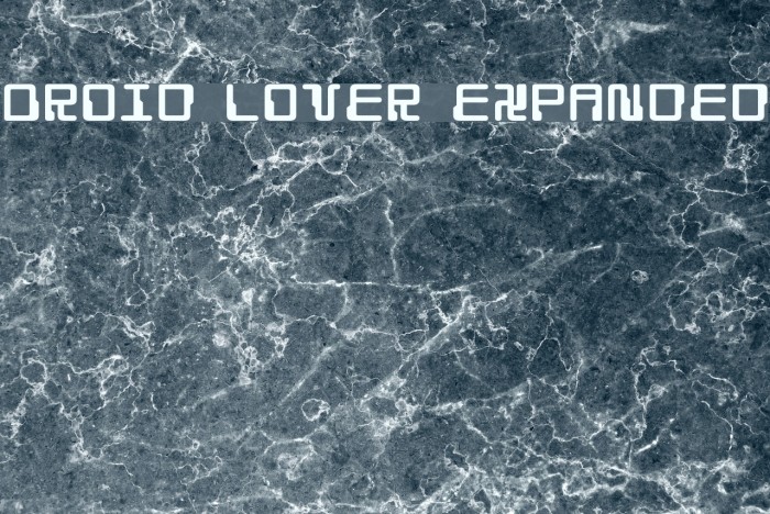 Droid Lover Expanded Font examples