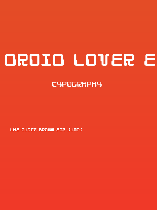 Droid Lover Expanded Poster