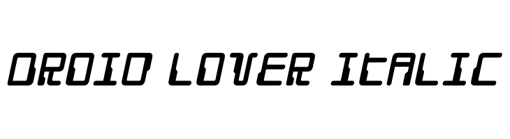 Droid Lover Italic  Fuentes Gratis Descargar