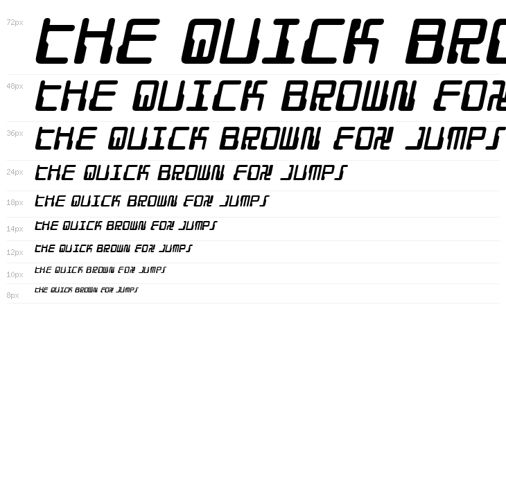 Droid Lover Italic Waterfall