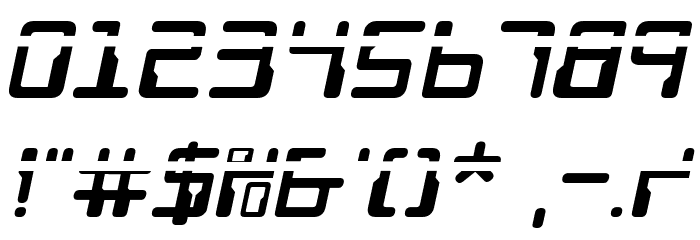 Droid Lover Laser Italic Font OTHER CHARS