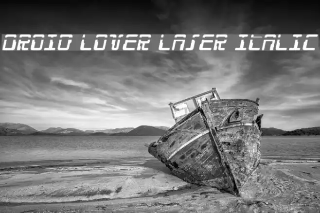 Droid Lover Laser Italic Example 3